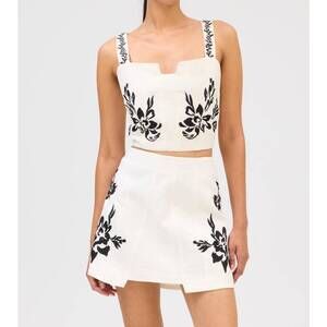 NEW ALLISON colette tank in ivory/black